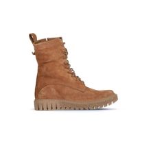 Bueno Shoes 01WZ5208 Taba Açık Süet Kadın Düz Bot