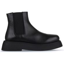 Bueno Shoes 01WZ6403 Siyah Deri Düz Kadın Bot