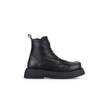 Bueno Shoes 01WZ6405 Siyah Deri Kadın Dolgu Topuklu Bot