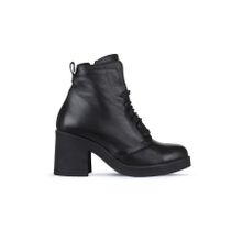 Bueno Shoes 01WZ7107 Siyah Deri Kadın Topuklu Bot