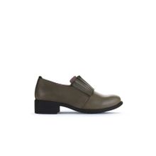 Bueno Shoes 01WZ7403 Haki Deri Kadın Klasik Ayakkabı