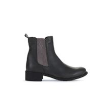 Bueno Shoes 01WZ7404 Gri Koyu Deri Topuklu Kadın Bot