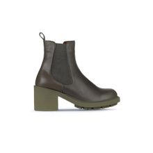 Bueno Shoes 01WZ7902 Haki Deri Topuklu Kadın Bot