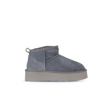 Bueno Shoes 05AG2074054 Mavi Süet Kadın Dolgu Topuklu Bot