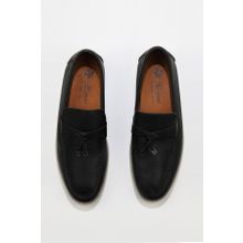 Bueno Shoes 05MS101 Siyah Flotter Deri Erkek Loafer