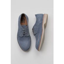 Bueno Shoes 10M00749 Gri Mavi Süet Erkek Klasik Ayakkabı