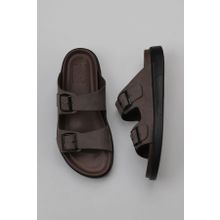 Bueno Shoes 11T23348 Kahverengi Nubuk Erkek Düz Terlik