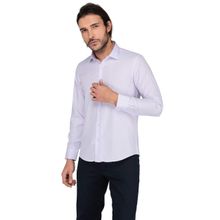 Buenza 3B8M0221D129 Lila Ekose Uzun Kol Slim Fit Erkek Gömlek