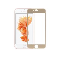 Bufalo iPhone 6S Kavisli 4D Cam Gold Ekran Koruyucu