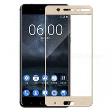 Bufalo Nokia 6 Kavisli 3D Cam Gold Ekran Koruyucu