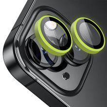 Buff iPhone 14 / 14 Plus Neon Light Green Metal Lens Koruyucu