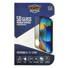 Buff iPhone 14/13/13 Pro 5D Glass Şeffaf Ekran Koruyucu