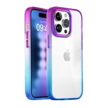 Buff iPhone 15 Pro Max Air Bumper Mor Rainbow Kılıf