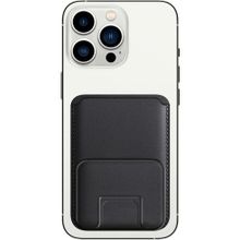 Buff Iphone Siyah Walletmag Stand Deri Cüzdan Kılıf