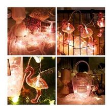 Buffer 10'lu Pilli Flamingo Dekoratif Işık Zinciri 1,5 mt Led Aydınlatma