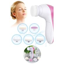 Buffer 5 in 1 Pilli Yüz Cilt Temizleme Cihazı Siyah Nokta Peeling Fırça Seti Vücut Yüz Bakımı Masaj Aleti