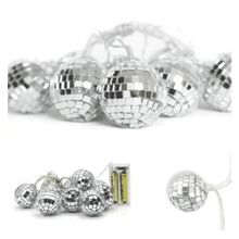 Buffer Mini Disko Topu Dekoratif Süsleme 10'lu Led Zinciri Pilli Süs Led