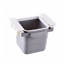 Buffer Plastik Tezgah Altı Geri Çekilebilir Yapışkanlı Görünmez Bölme Pratik Mini Masa Çöp Kovası