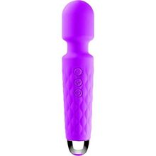 Bükülebilir Başlıklı Wand Vibratör Mor
