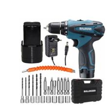 Bulldozer ARBPTCD203SET Mavi 20 Volt 3 Ah Darbesiz Çift Akülü Şarjlı Vidalama + 24 Parça Makinesi