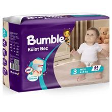 Bumble No:3 Midi 44 Adet Külot Bebek Bezi