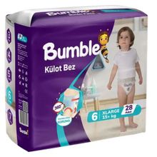 Bumble No:6 XLarge 28 Adet Külot Bebek Bezi