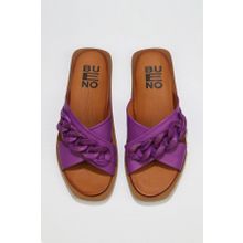 Buneo Shoes 01WU3312 Lila Deri Kadın Sandalet