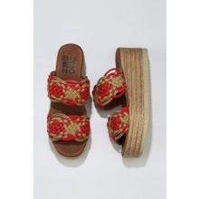 Buneo Shoes 01WU6110 Kırmızı Deri Kadın Sandalet