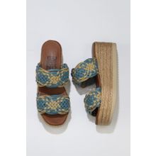 Buneo Shoes 01WU6110 Mavi Deri Kadın Sandalet