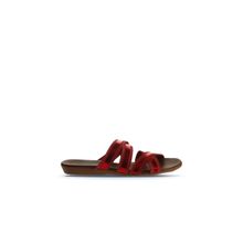 Buneo Shoes 01WU7424 Kırmızı Parlak Deri Kadın Sandalet