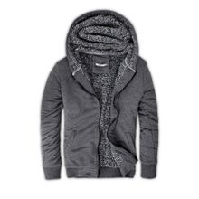 Buratti 575708 Antrasit İçi Kürklü Kapüşonlu Sweatshirt Erkek Mont