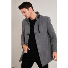 Buratti 5840099 Açık Gri Erkek Kaşe Kaban