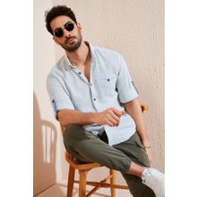 Buratti CF21S111498 Mavi Erkek Gömlek