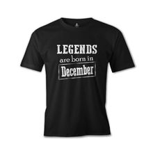 Burç Born in December Vintage Siyah Erkek T-Shirt