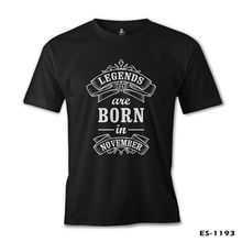 Burç Born in November Legends Siyah Erkek T-Shirt