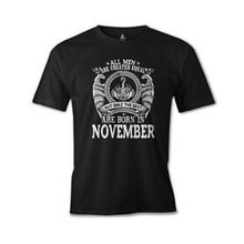 Burç Born in November Men Siyah Erkek T-Shirt