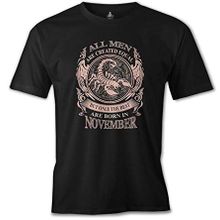 Burç Born in November Scorpio Siyah Erkek T-Shirt
