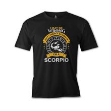 Burç I'am a Scorpio Siyah Erkek T-Shirt