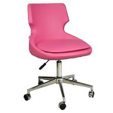 Bürocci Zaga 2023A0120 Pembe Metal Ayaklı Çalışma Koltuğu