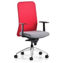 Bürotime Comfy Başlıklı Sabit Kol Krom Ayak Kırmızı Antrasit Çalışma Koltuğu