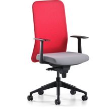 Bürotime Comfy Başlıklı Sabit Kol Plastik Ayak Kırmızı Antrasit Çalışma Koltuğu