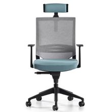 Bürotime Cozy 3D Kol Plastik Ayak Yeşili/Gri Mint Çalışma Koltuğu