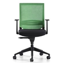Bürotime Cozy Sabit T Kol Plastik Ayak Siyah Yeşil Çalışma Koltuğu