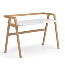 Bürotime Pi Home 60x120 cm Beyaz Ahşap Ayak Çalışma Masası