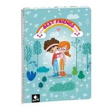 Busquets BFF Çizgili A4 80 Yaprak Spiralli Defter