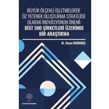 Büyük Ölçekli İşletmelerde Öz Yetenek Oluşturma Stratejisi Olarak İnovasyonun Önemi: Bist 500 Şirket - Hasan Bardakçı