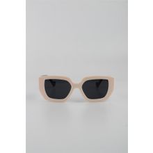 By Marine G24FT1253R06 Krem UV400 Filtre Kadın Güneş Gözlüğü