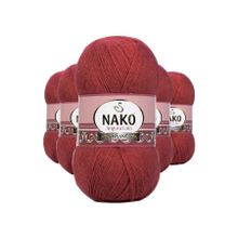 Byline Bordo 6679 5 Adet Angora Lüks El Örgü İpi