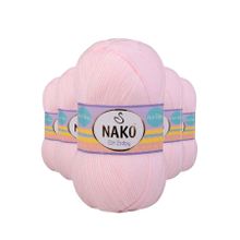 Byline Soft Pembe 2892 5 Adet Elite Baby El Örgü İpi Tüylenmeyen Bebek Yünü