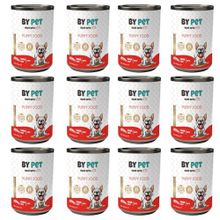 Bypet 12x415 gr Yavru Köpekler İçin Dana Etli Konserve Yaş Mama